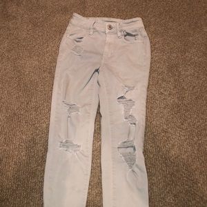 stretchy ripped jeans